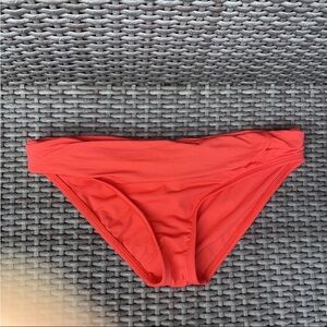 La Blanca Women's orange swim  Shirred Banded Hipster Bottom Swimwear Size 4